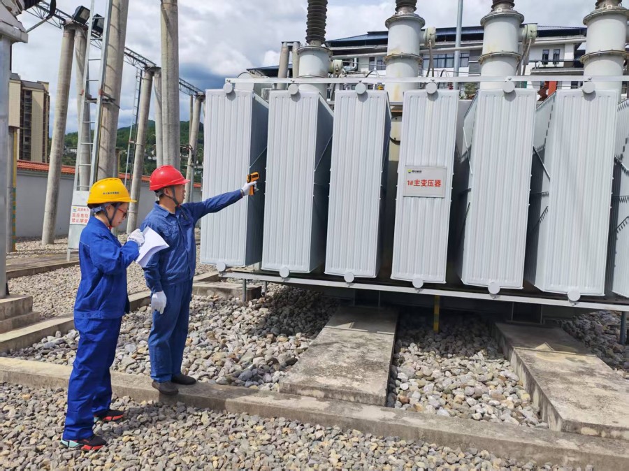 圖三為測試主變壓器溫度